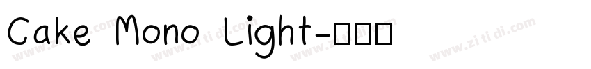 Cake Mono Light字体转换